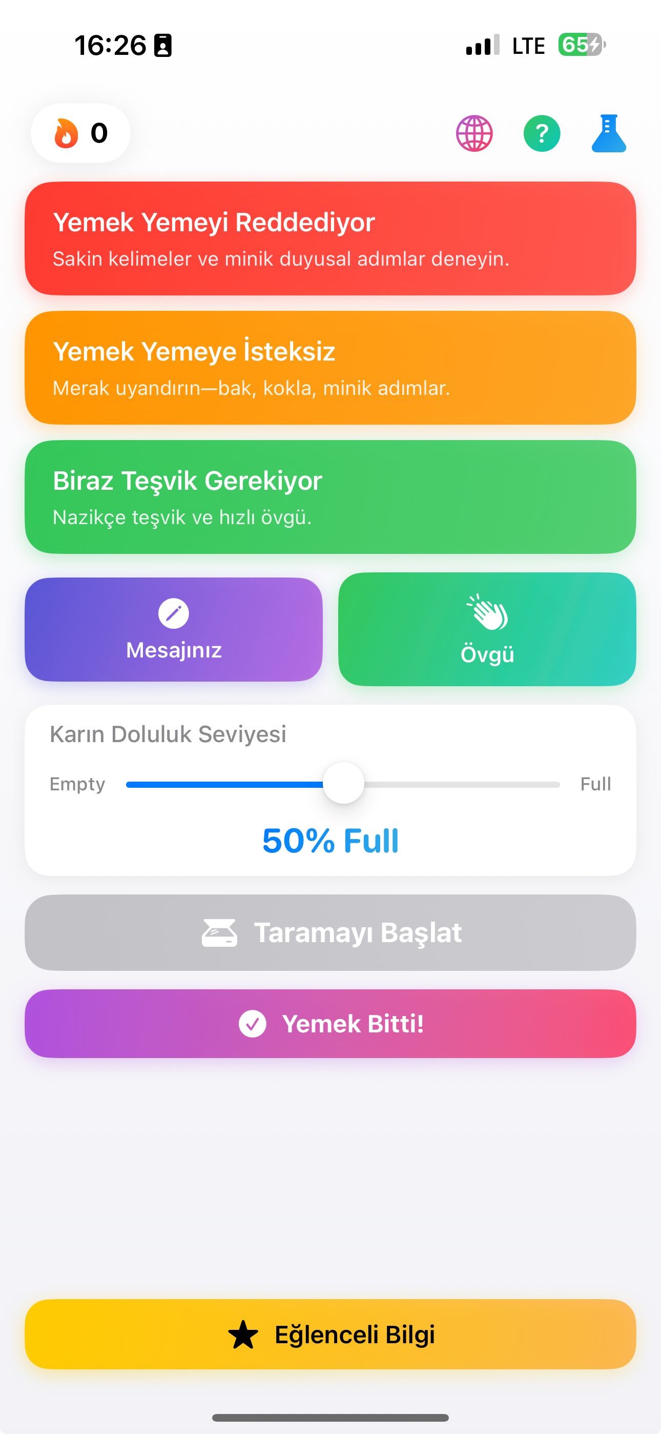 BiteHero Uygulama Ekran Görüntüsü